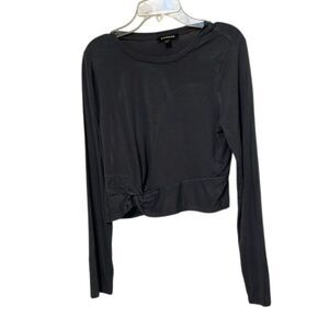 Express Gray Pullover Knit Top Womens Size Small